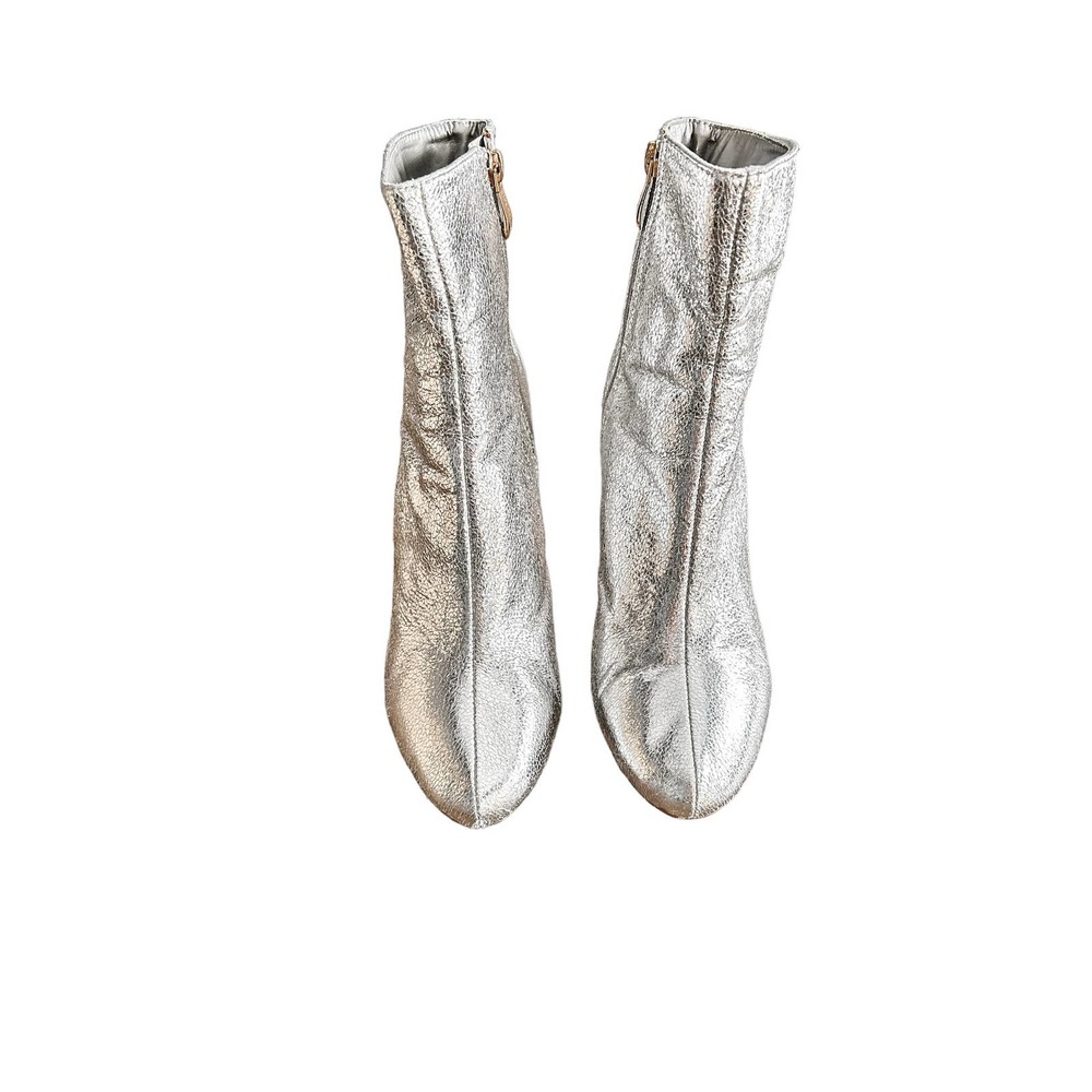 Cape Robbin Silver Metallic Athena Ankle Boot - Picture 3 of 11